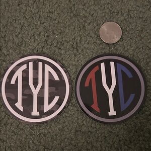 Til You Collapse Black and Gray Logo Stickers